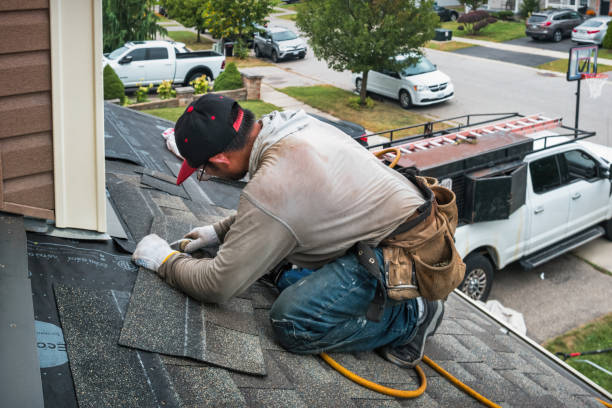 Professional Gutter Repair And Installation technician working in Kamrar, IA